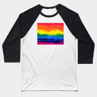 Gay Flag LBGTQ Baseball T-Shirt